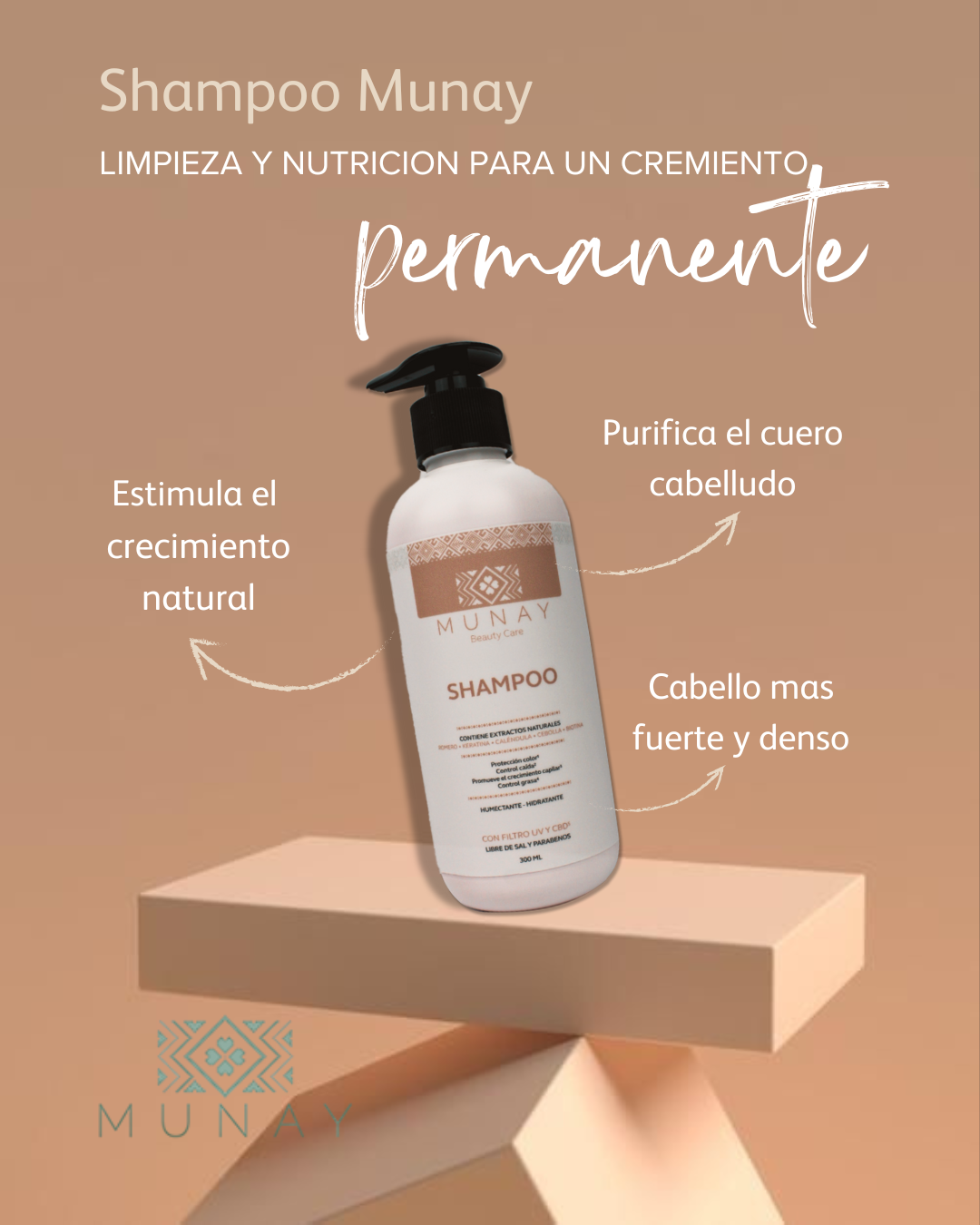 Shampoo Revitalizante y Antioxidante Munay