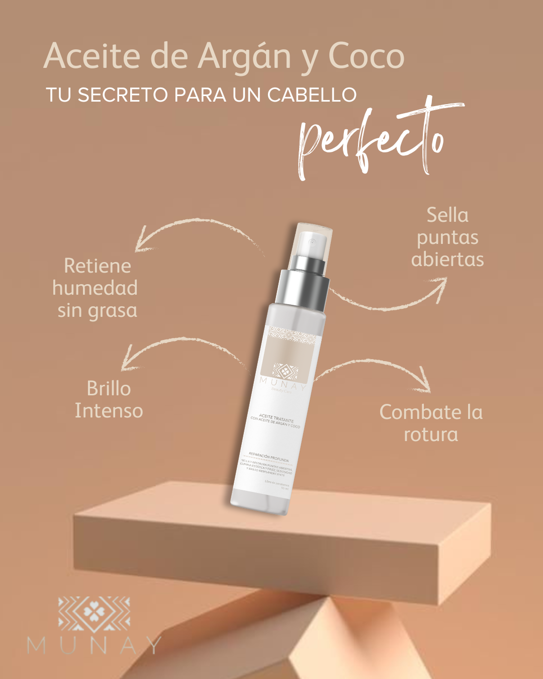 Aceite Tratante de Argan y Coco Munay